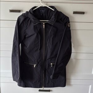 Armani Jeans Dark Striped Rain Jacket